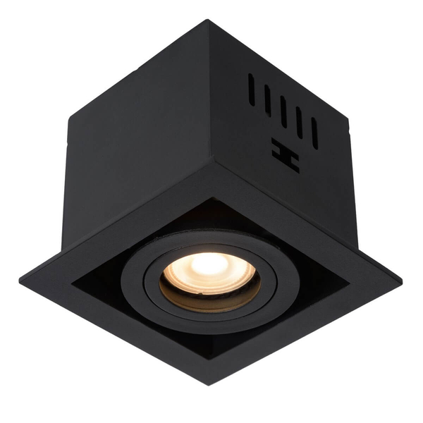Kwadratowa lampa sufitowa CHIMNEY 09926/01/30 metalowa czarna