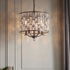 Kryształowa lampa wisząca Belle 69390 Endon glamour czarna przezroczysta