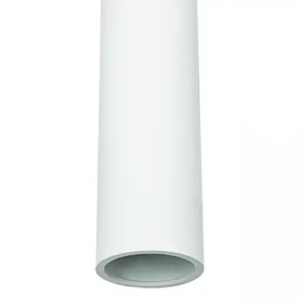 Podłużna sufitowa lampa 23223 tuba metalowa do salonu biały