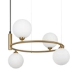 Wisząca lampa Ring MOD013PL-04BS1 pierścień balls mosiądz