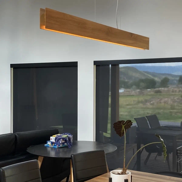 Wisząca belka nad stół Clean QN-CLEAN-LED-LP-127-TEAK LED 29W 3000K brązowy