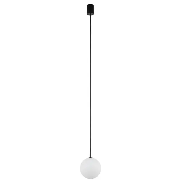 Wisząca lampa kulista Kier 10310 loftowa biała czarna