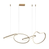 Wisząca lampa metalowa Fonte PND-22412-S4-GD LED 60W 3000-6000K złota