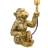 Stołowa lampka z abażurem Zira ZIR4235 małpka metalowa złota