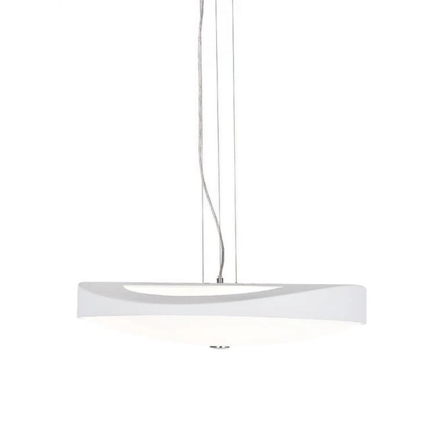 Biała lampa wisząca Campana AZ0566 Azzardo do przedpokoju biała