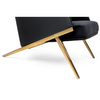 Elegancki fotel z ekoskóry Hampton Velvet MSE011000304.E43V41 czarny złoty