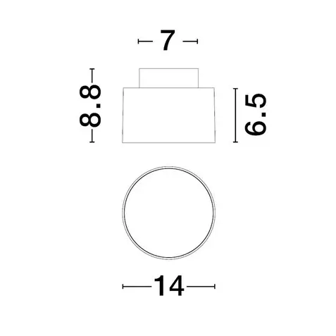 Lampa nasufitowa do sypialni DESARTO LE45509 LED 24W 3000K złota