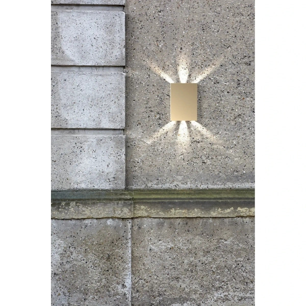 Ścienna lampa zewnętrzna Fold 2019051035 LED 10,4W 3000K IP54 mosiądz