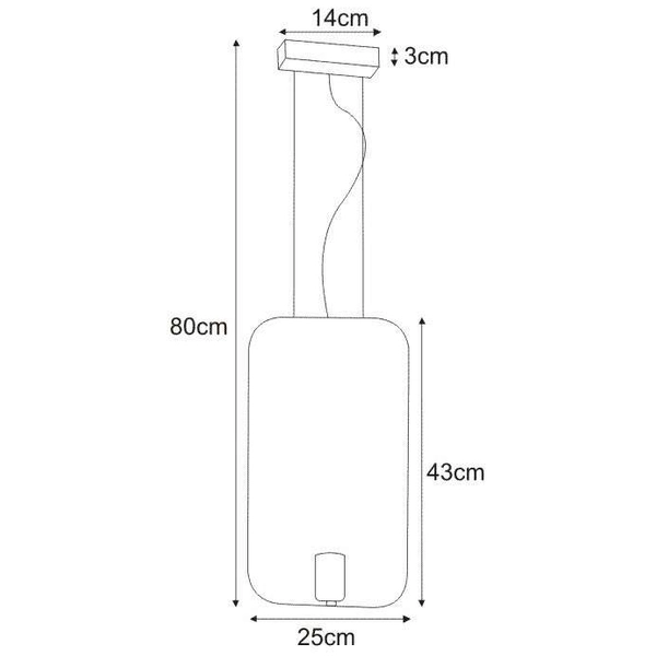 Żyrandol LAMPA wisząca Kros K-4690 Kaja metalowa OPRAWA prostokątny ZWIS ramka frame czarna