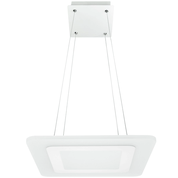 LAMPA wisząca LARVIK 308672 Polux kwadratowa OPRAWA zwis LED 25W 4000K biały