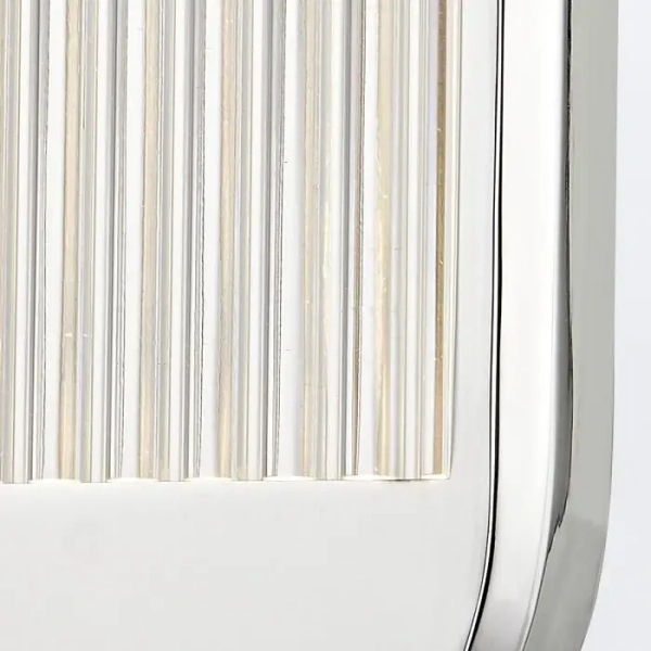 Żebrowana lampa ścienna Palais QN-PALAIS-WM-PN LED 17W 3000K nikiel