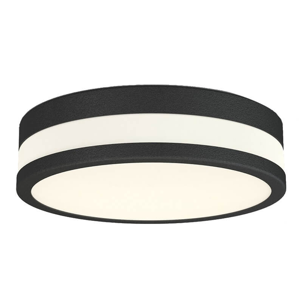 Czarna lampa przysufitowa Kari LED 18W 3000k do przedpokoju