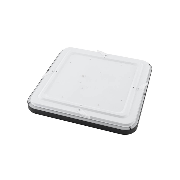 Kwadratowy plafon Agnes 10985 Nowodvorski LED 32W 3000K IP44 czarny biały