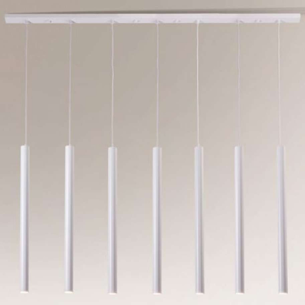 LAMPA wisząca YABU 7576 Shilo metalowa OPRAWA zwis LISTWA sufitowa sople tuby białe