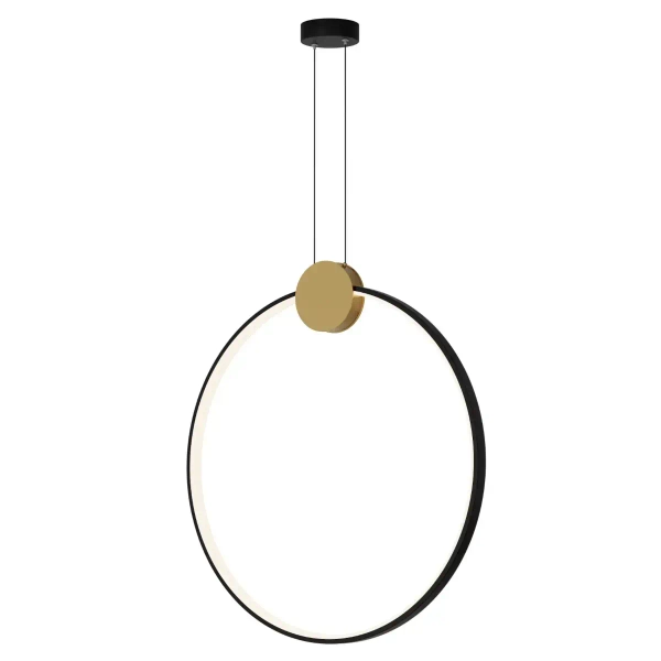 Pierścień zwisająca lampa 23095 LED 24W 3000K do kuchni czarny