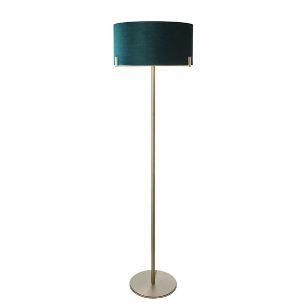 Salonowa lampa podłogowa Hayfield 95838 Endon zielona mosiądz