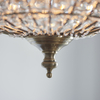 Wisząca lampa glamour Tanaro EH-TANARO-AB Endon kryształowa mosiądz