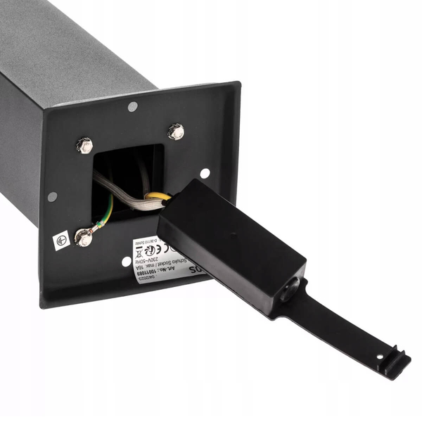 Elektryczny słupek z gniazdkami Nesto 8319 SuperLED 4 gniazka IP44 czarny