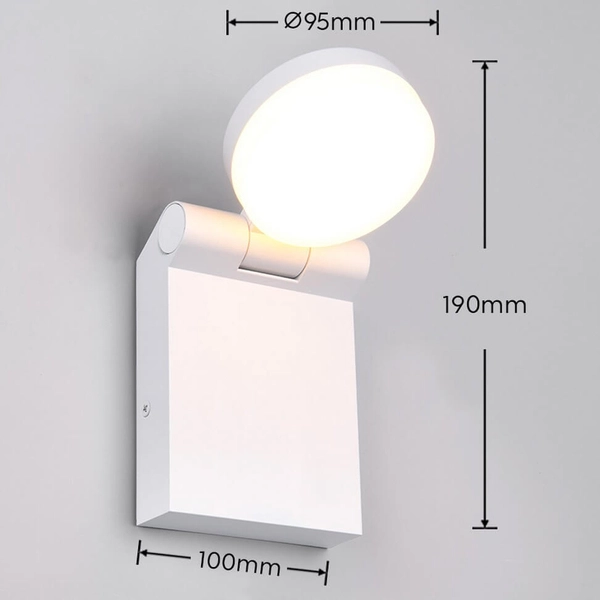 Ścienna lampa zewnętrzna Adour 245560131 LED 10W 2300-3000K IP44 biała