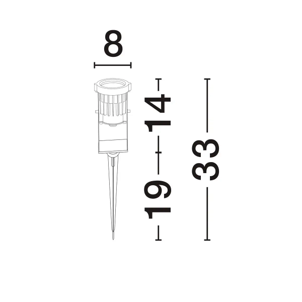 Słupek z regulacją do ogrodu COLENZO LE75346 LED 13W 2700K IP65 czarny