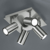 Nasufitowa lampa z regulacją VANTOS DL407802430 Trio do jadalni srebrna