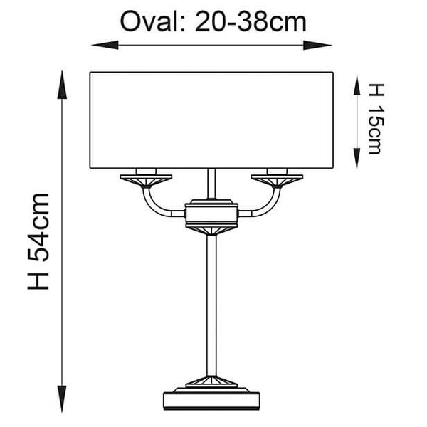 Lampa stołowa klasyczna Nixon 70564 Endon abażur ecru mosiądz
