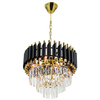 Kryształowy żyrandol pałacowy Toledo 6260/4 TR BL okrągły glamour