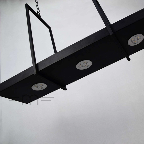 Rustykalna LAMPA zwisowa TRAY 105780 Markslojd metalowa OPRAWA wisząca zwis LED 9W 3000K na łańcuchu belka czarna