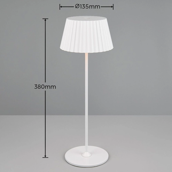 Lampa tarasowa na stół Suarez R57706131 LED 2W 3000K IP44 biała
