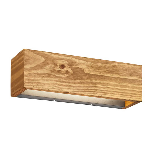 Prostokątna lampa ścienna BRAD 223790130 LED 13,5W 3000K drewniany