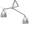 Lampa wisząca Zyta z regulowanymi kloszami aluminium