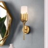 Podłużna lampa na ścianę Sawgrass QN-SAWGRASS-1WB-DG-O IP44 złoty