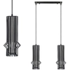 Industrialna LAMPA wisząca Sten 5106/2 BLACK Elem druciana OPRAWA metalowy ZWIS klatki czarne