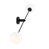 Regulowana lampa ścienna Ohio 1081D1 Aldex metalowy kinkiet czarny biały