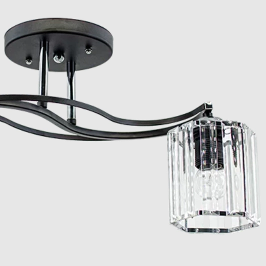 Nowoczesna lampa sufitowa Ritmo 2038/2 szklana pokojowa czarna