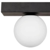 Lampa kulista przysufitowa SPHERE 1204 Zumaline do sypialni czarny biały