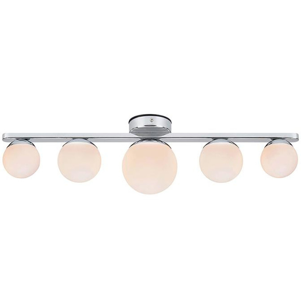 Loftowa LAMPA sufitowa PURRO 108066 Markslojd łazienkowa OPRAWA szklane kule IP44 chrom białe