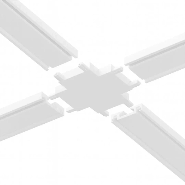 Poczwórny łącznik do szyn magnetycznych Slim Magnetic ML2222  biały