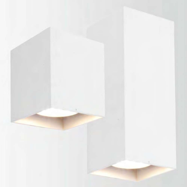 Kinkiet LAMPA ścienna PESARO LP-2115/2W metalowa OPRAWA prostokątna biała OUTLET