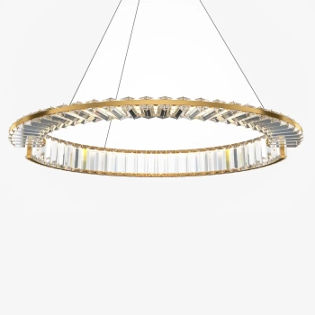 Pierścieniowa wisząca lampa Krone P097PL-L36BS3K1 LED 36W 3000K mosiądz