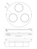 Lampa sufitowa Pure 34200 Saxby do łazienki IP44 chrom