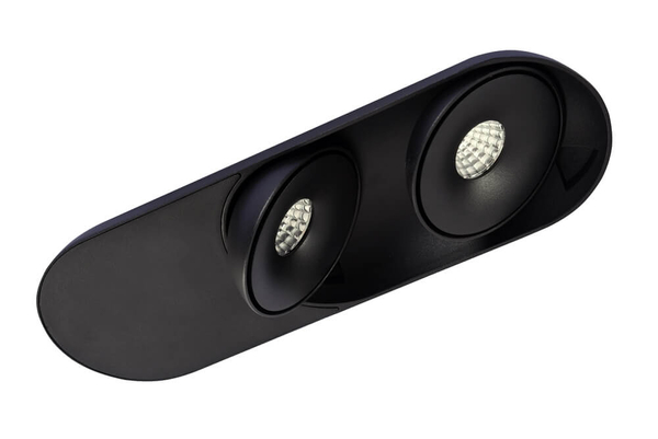 2-punktowa lampa natynkowa Toronto AZ4065 LED 20W 3000K do holu czarna