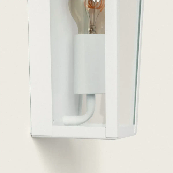 Zewnętrzna lampa ścienna Gardena Moderno ABR-KZN-B-E27 Abruzzo IP44 biały