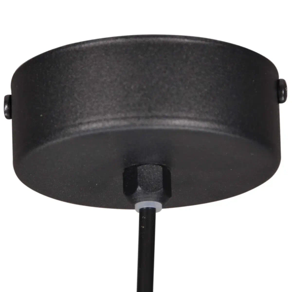 LAMPA wisząca K-4740 Kaja okrągła OPRAWA metalowy ZWIS sopel modernistyczna tuba czarna złota