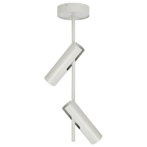 Plafon do sypialni Leda 2 41148 z regulacją tubki szare beżowe