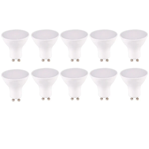 Żarówki 10 szt. Zestaw energooszczędne 326799 GU10 10W 4000K białe