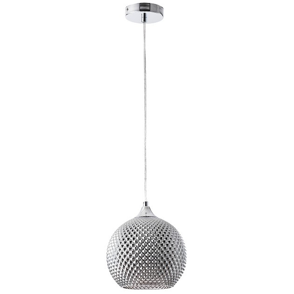 Loftowa LAMPA wisząca EMPIRA 318084 Polux szklana kula ZWIS do jadalni chrom