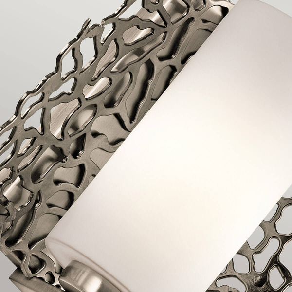 Kinkiet ścienny Silver Coral KL-SILVER-CORAL1 Kichler tuba srebrny