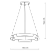 Wisząca lampa ring Tura LP-9786/1P 60cm GD LED 36W 3000-6000K złoty