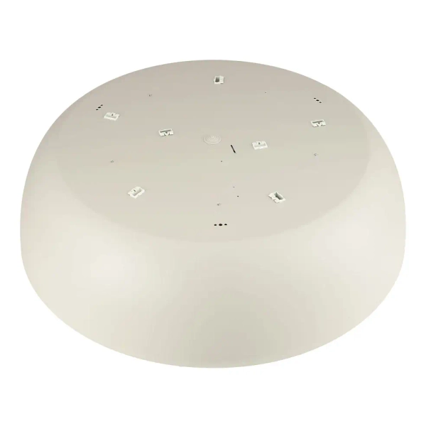 Okrągły sufitowy plafon SATELLITE 8018 do jadalni jedwabisty szary